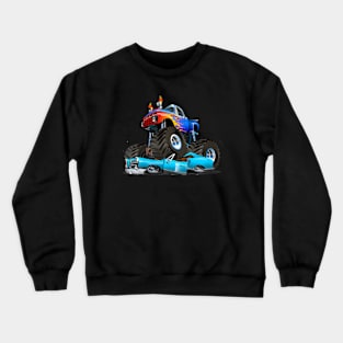 Cool Monster Truck Monster Trucks Rule Monster Cars Crewneck Sweatshirt